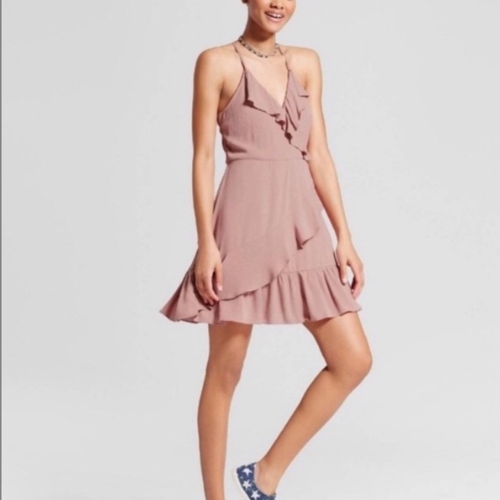 Brand new, Never worn, Mossimo Supply Co. Blush Ruffle Mini Dress